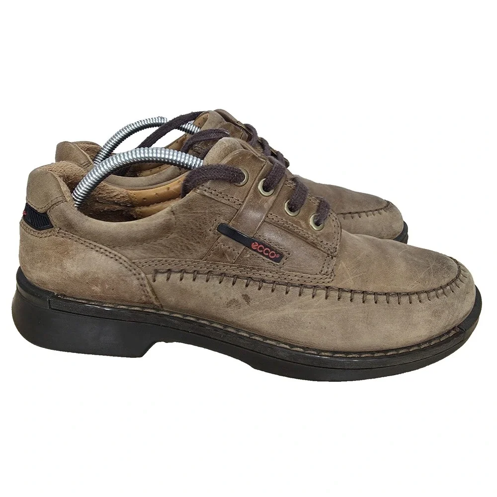 Ecco Fusion II Oxford Shoes Mens 42 US 8   Brown Nubuck‎ Leather Comfort